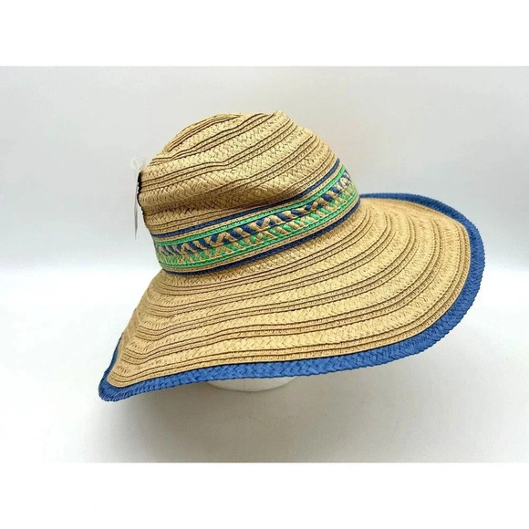 New Pistil Wide Brim Floppy Summer Straw Sun Hat Beach Women's Unisex OS NWT - Picture 5 of 13
